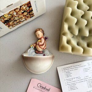 M.I. Hummel Angel on Cloud Holy Water Font #206 Goebel W Germany w/ Box